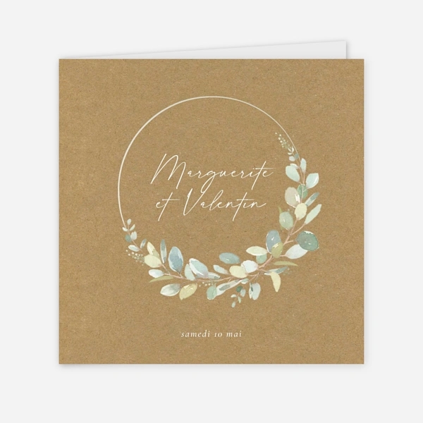 Brins d'eucalyptus en couronne