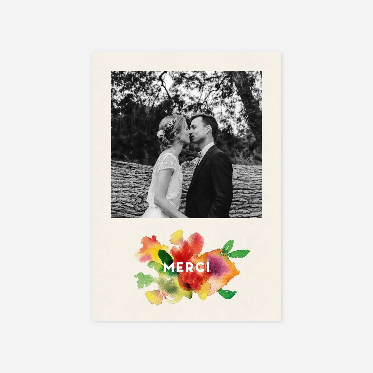 Carte de remerciements Bloom