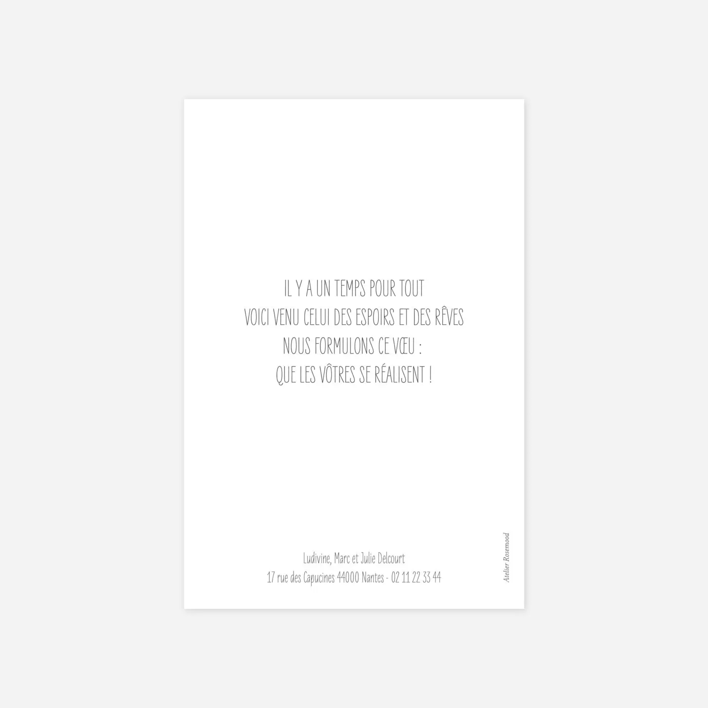 Carte de voeux Bonne année