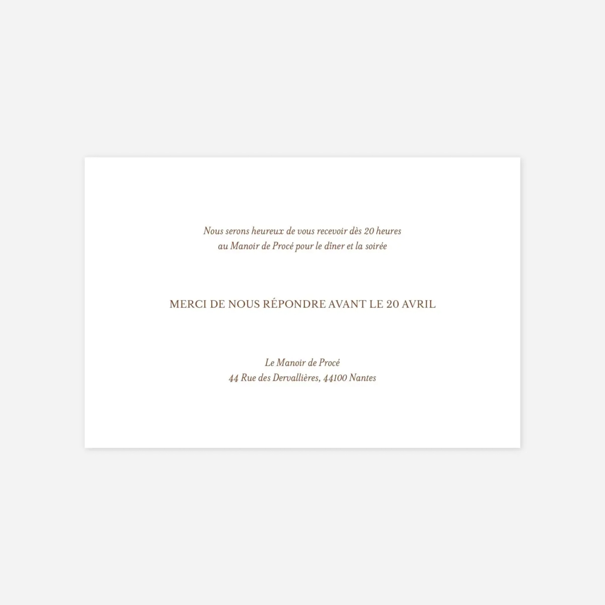 Carton d'invitation Bouquet bohéme