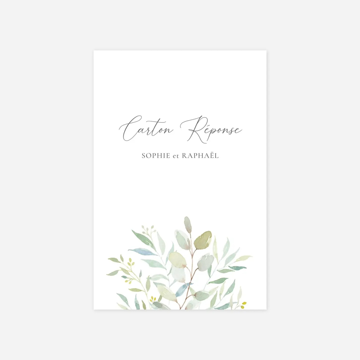 Carton réponse Bouquet champêtre