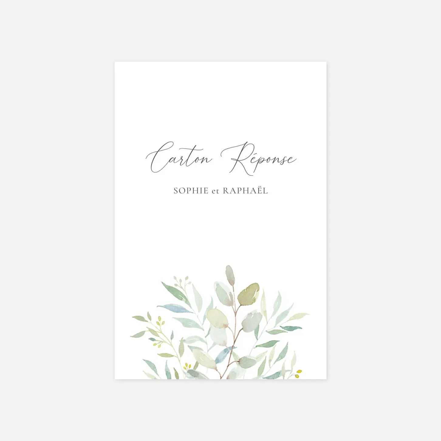 Carton réponse Bouquet champêtre