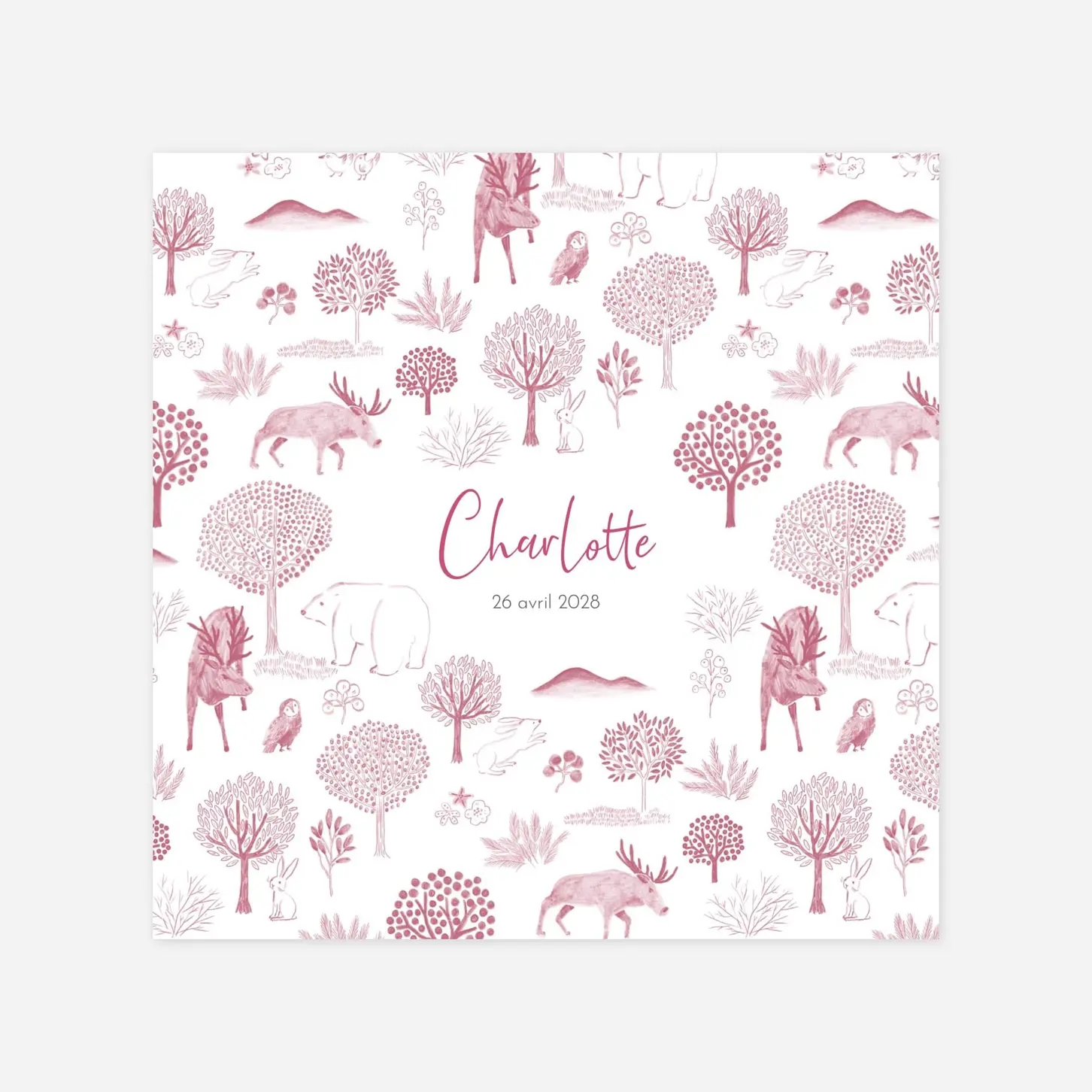 Faire-part naissance Bois Joli