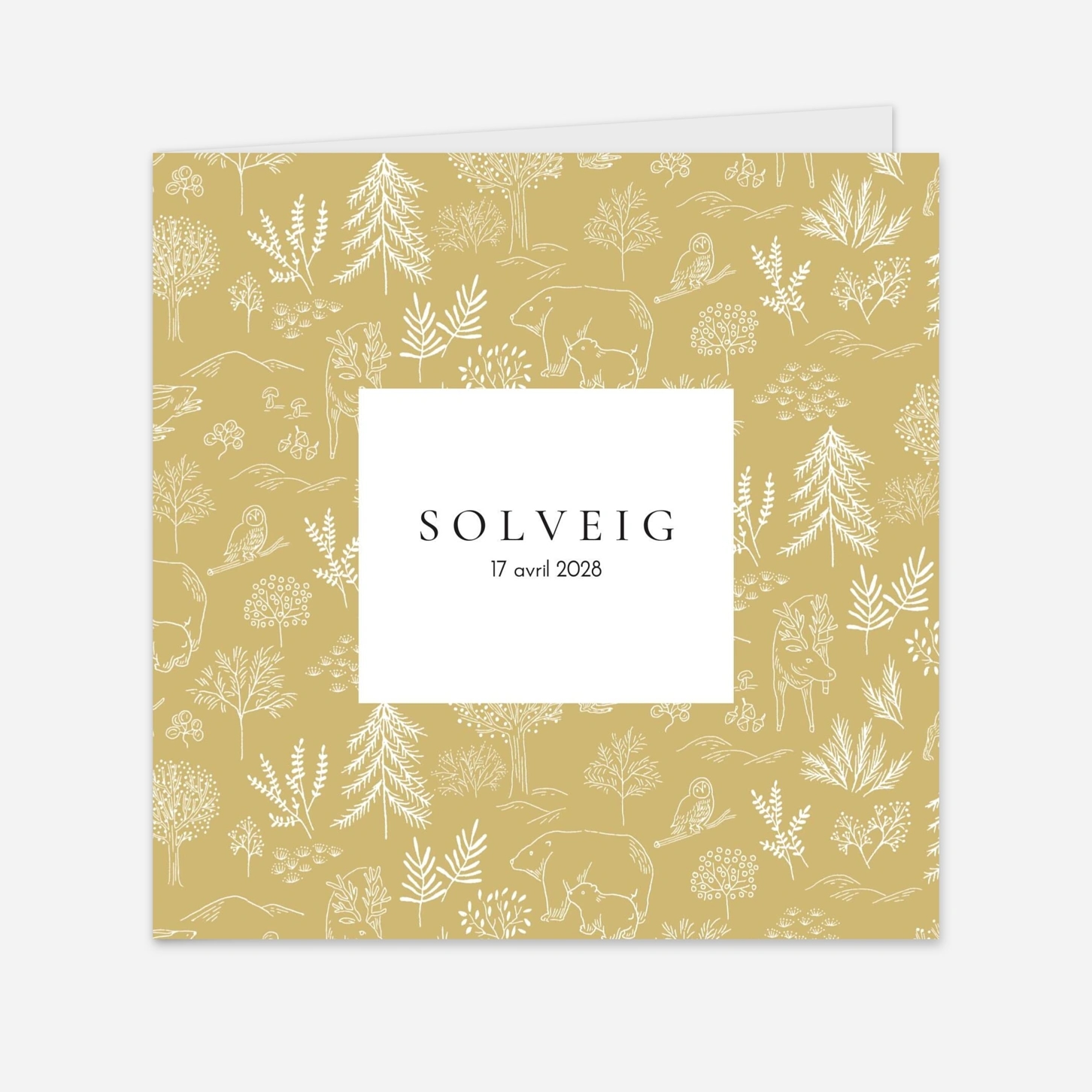 Faire-part naissance Boréal