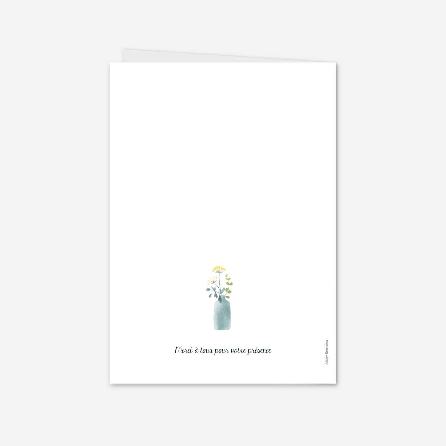 Menu baptême Bouquet sauvage