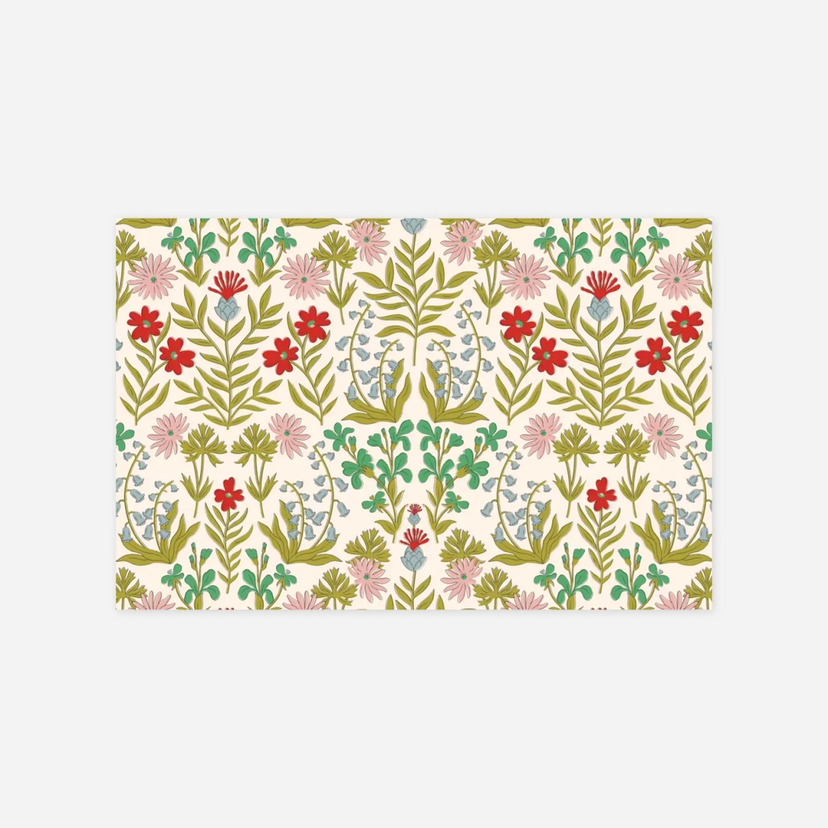 Carte remerciement naissance Botanique