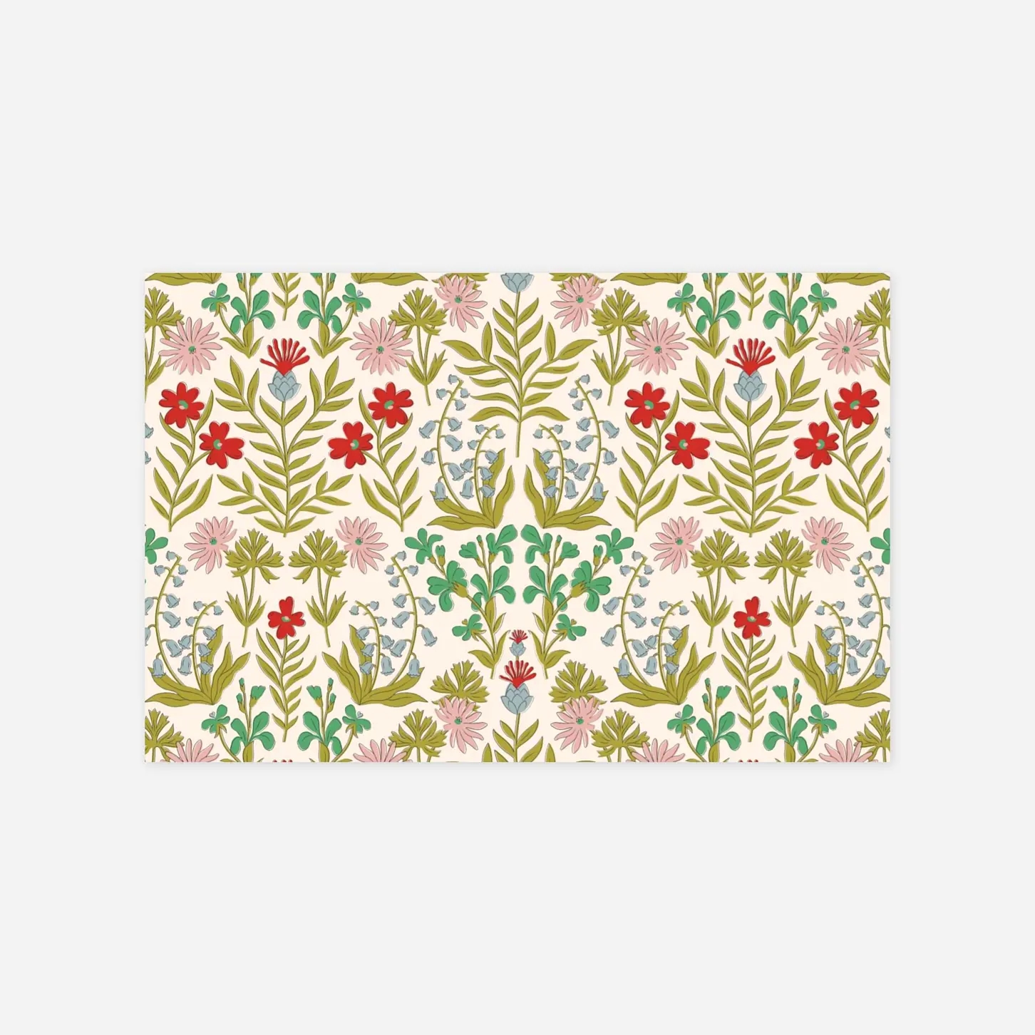 Carte remerciement naissance Botanique