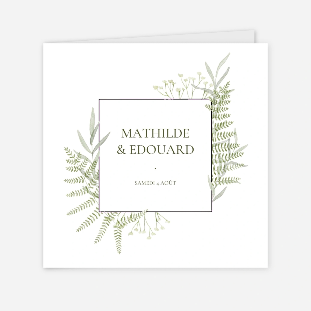 Faire-part mariage Botanique