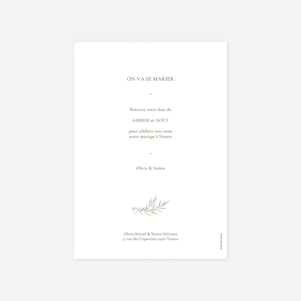 Save the date Botanique