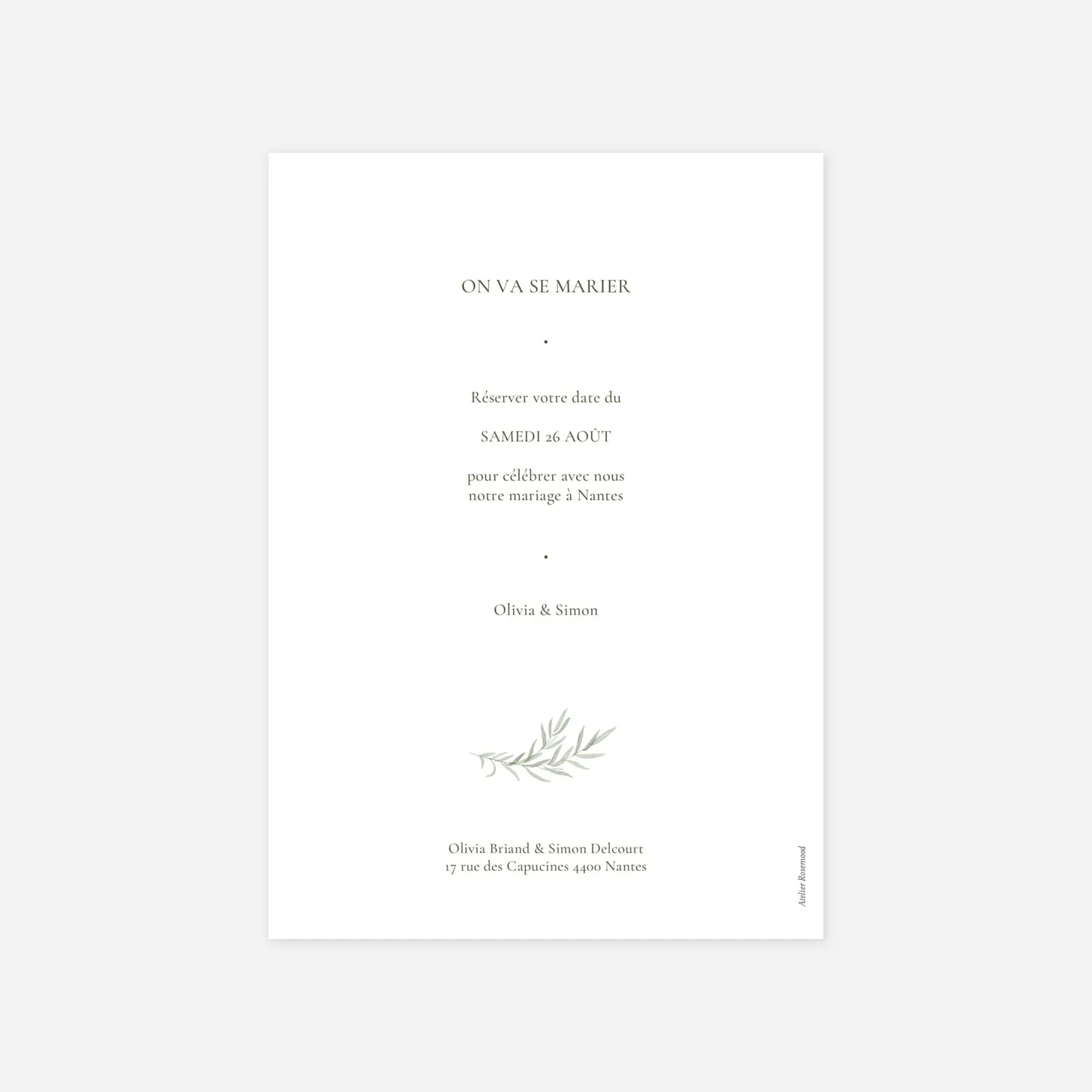 Save the date Botanique