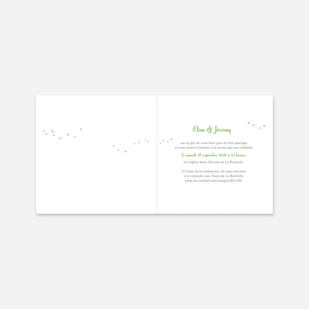 Faire-part mariage Bouquet