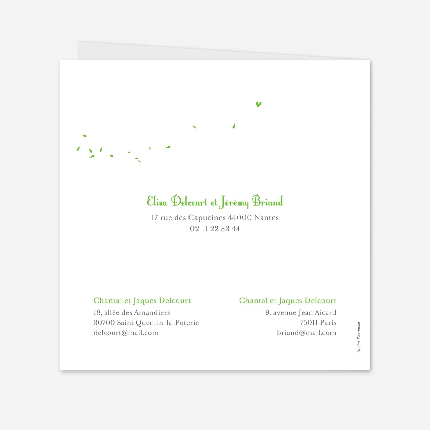 Faire-part mariage Bouquet