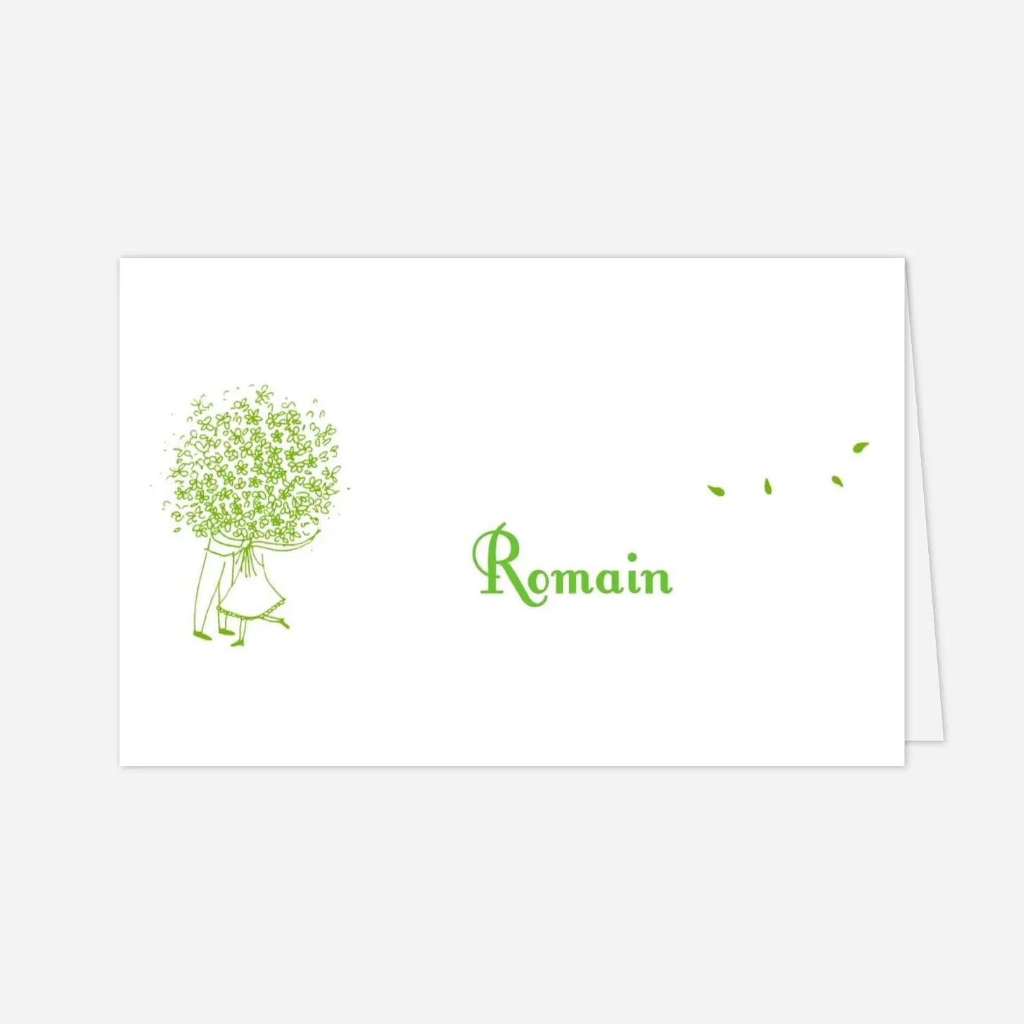 Marque-place mariage Bouquet