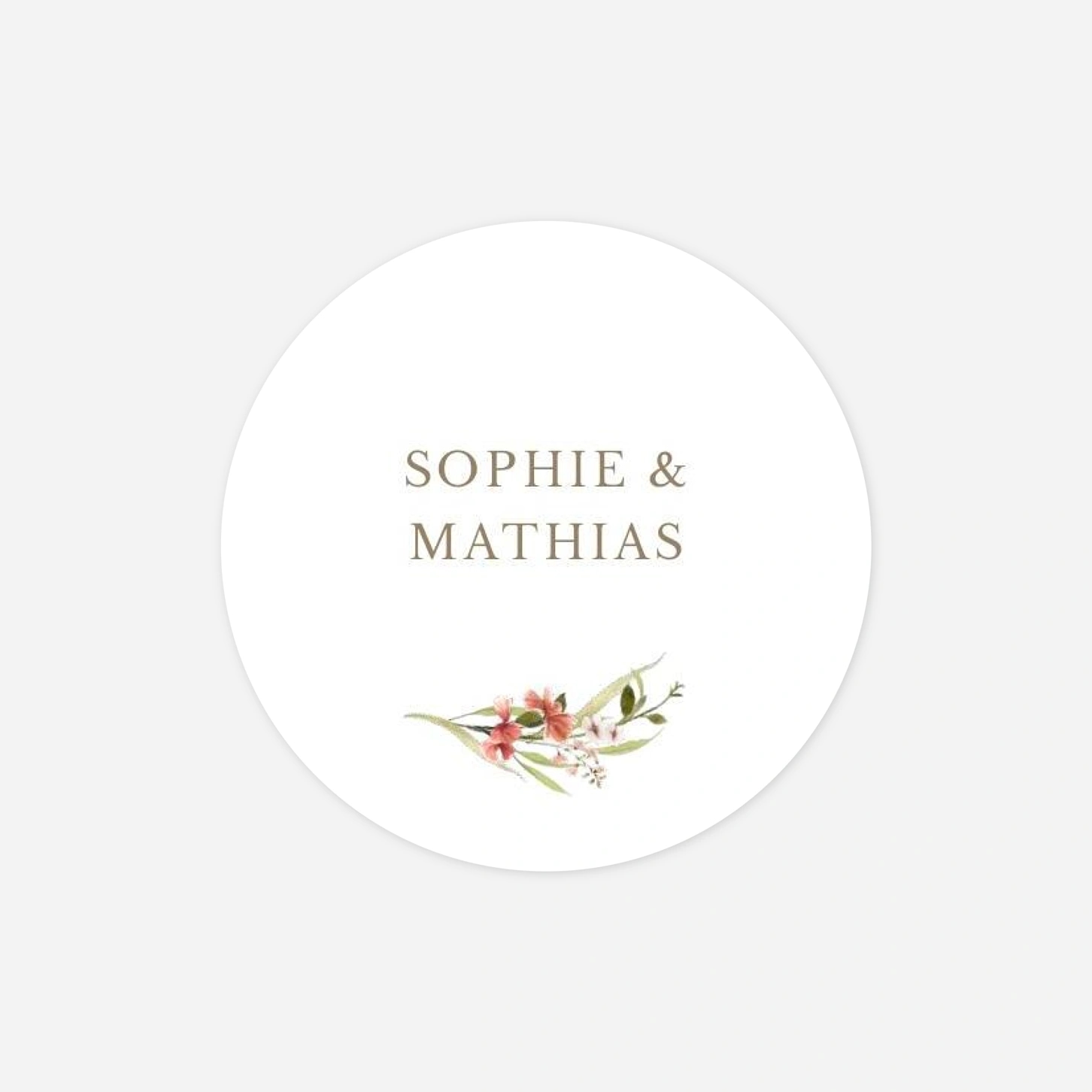 Stickers mariage Bouquet printanier