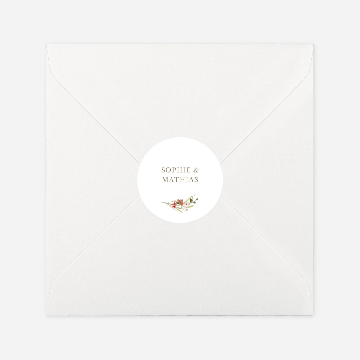 Stickers mariage Bouquet printanier