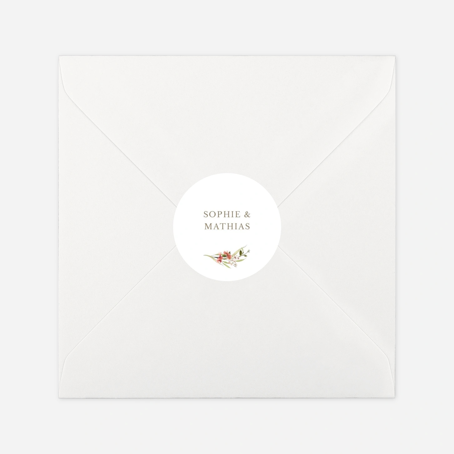 Stickers mariage Bouquet printanier