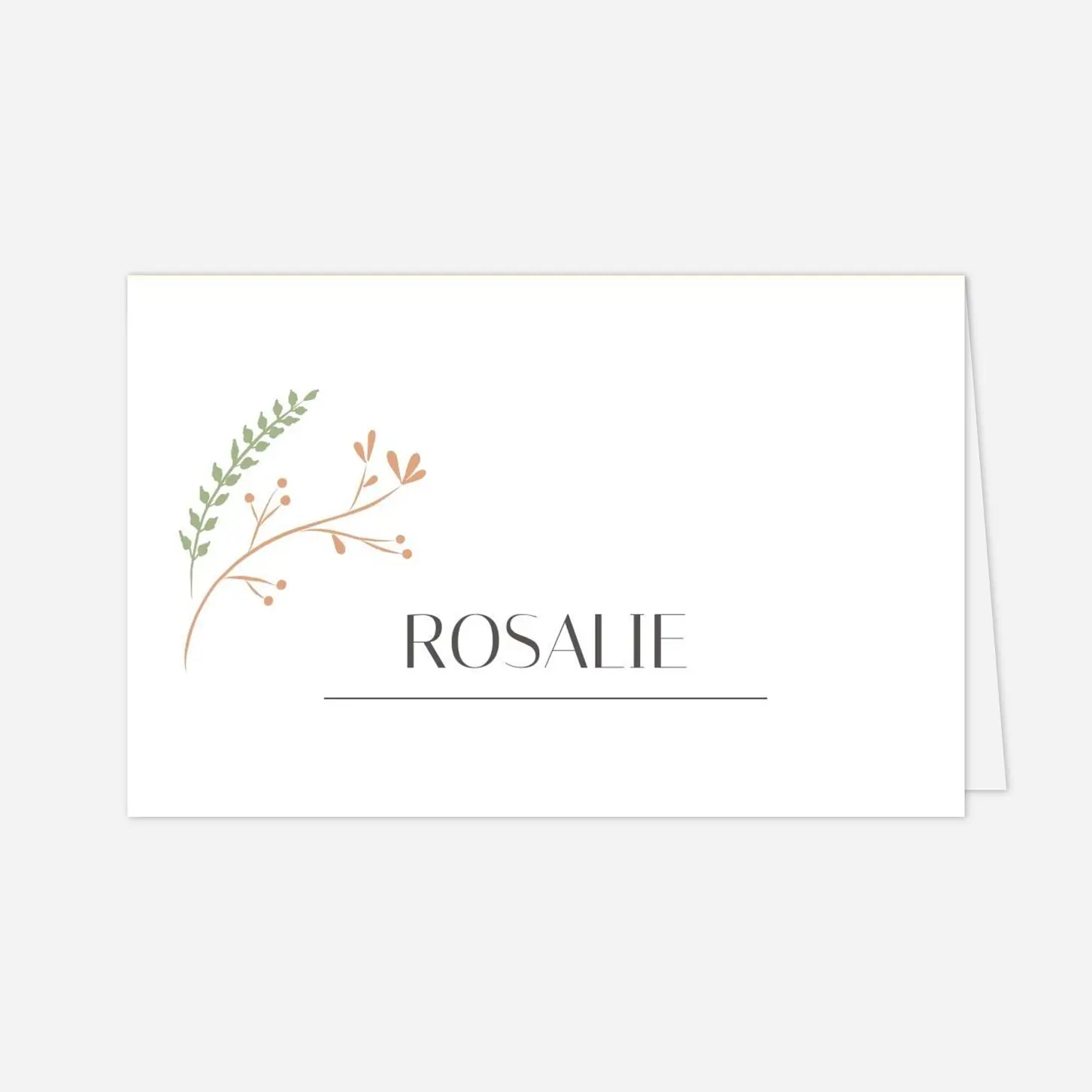 Marque-place mariage Brins d'été