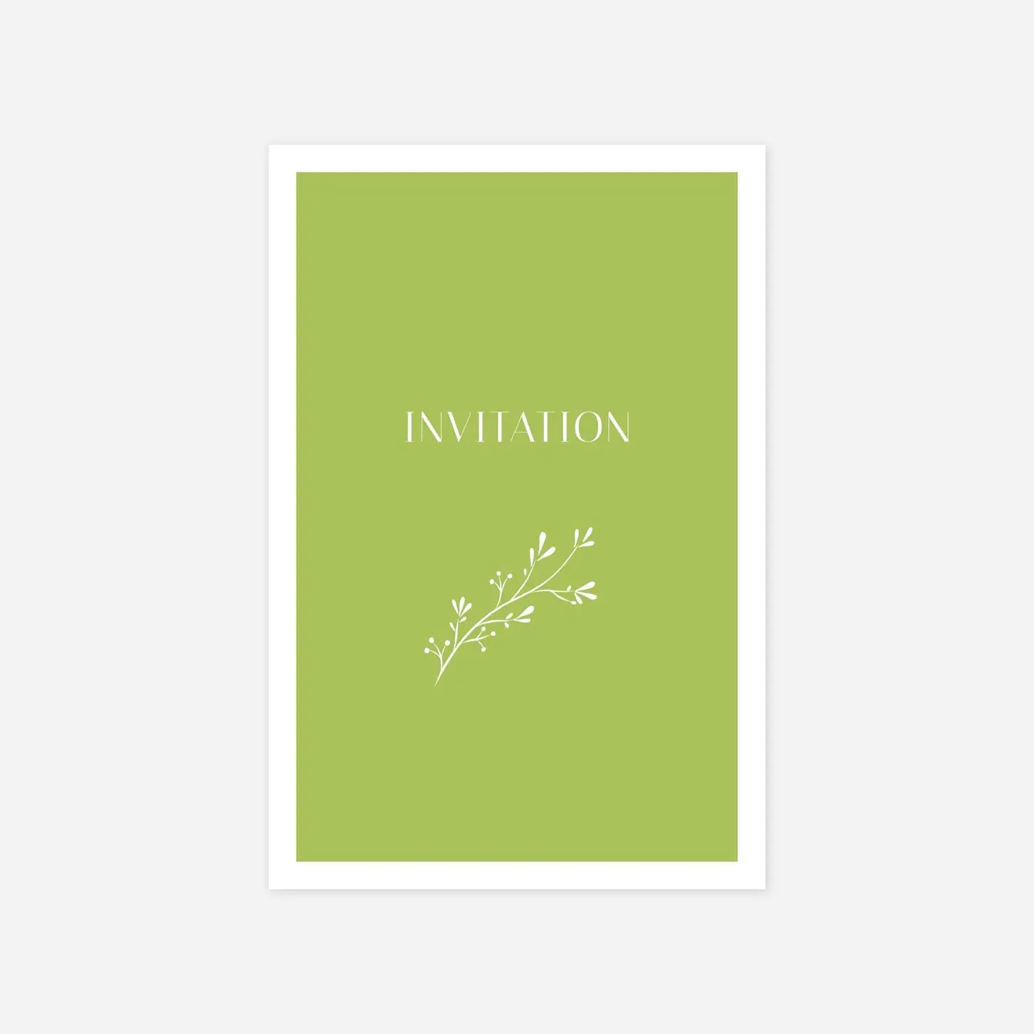 Carton d'invitation Brins d'été