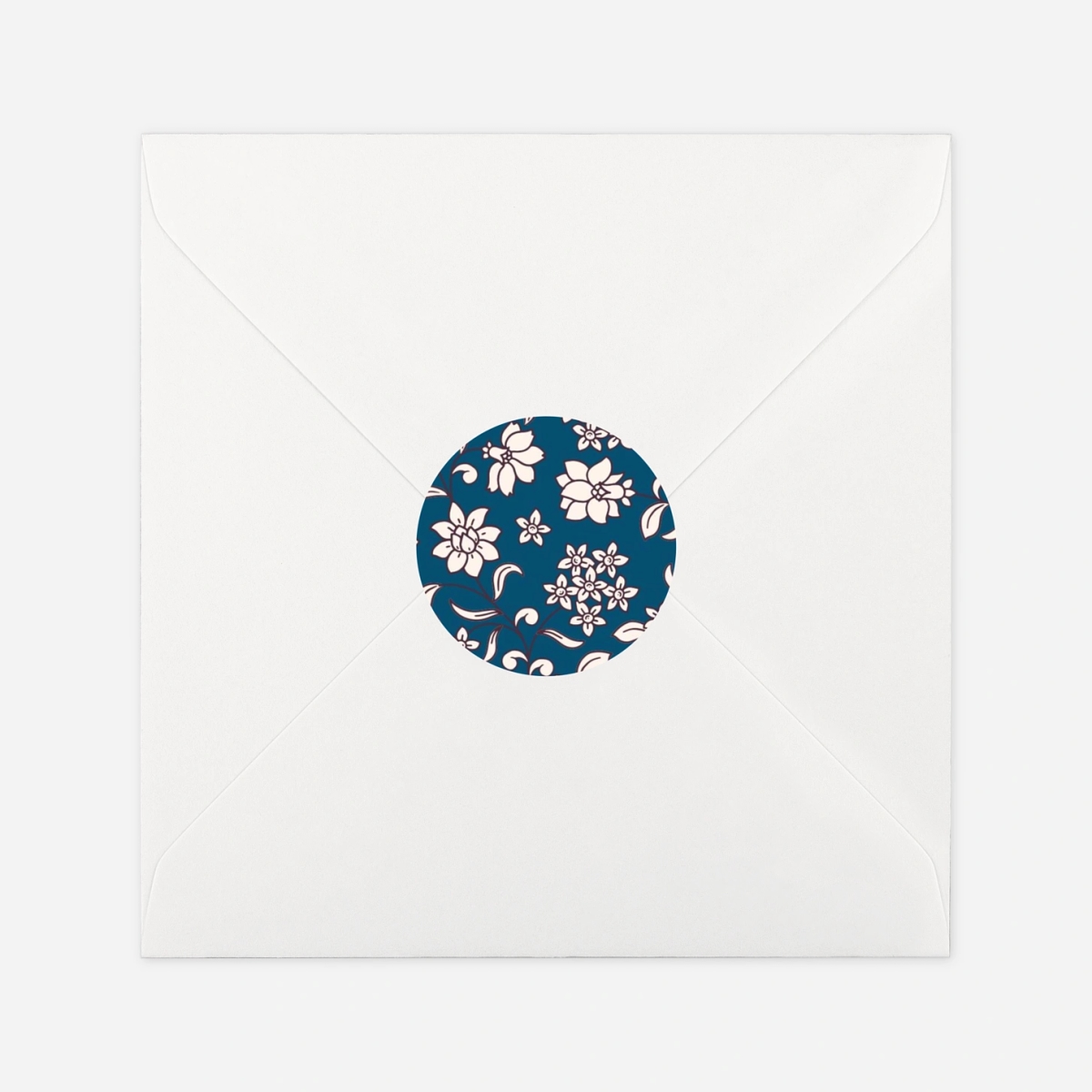 Étiquette cadeau Noël Brins fleuris