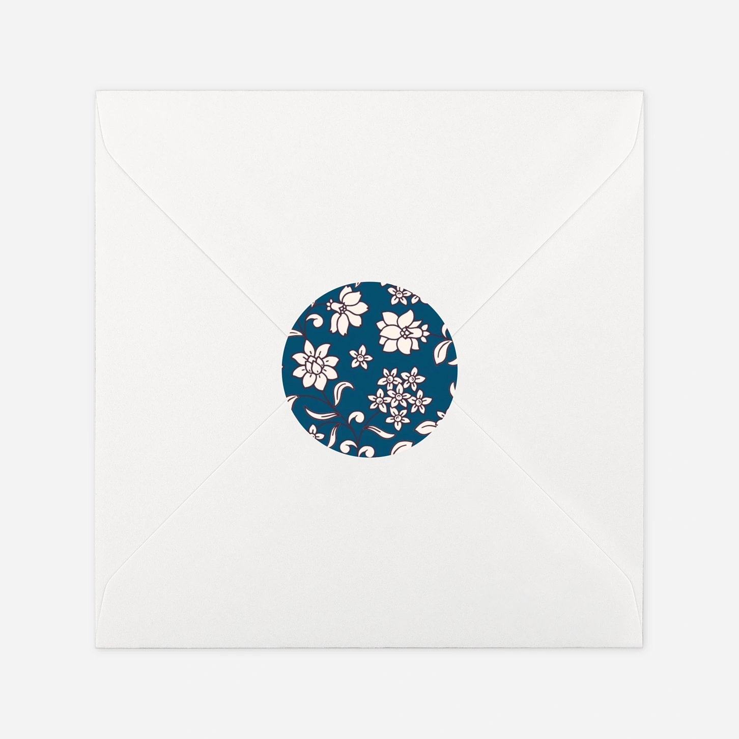 Étiquette cadeau Noël Brins fleuris