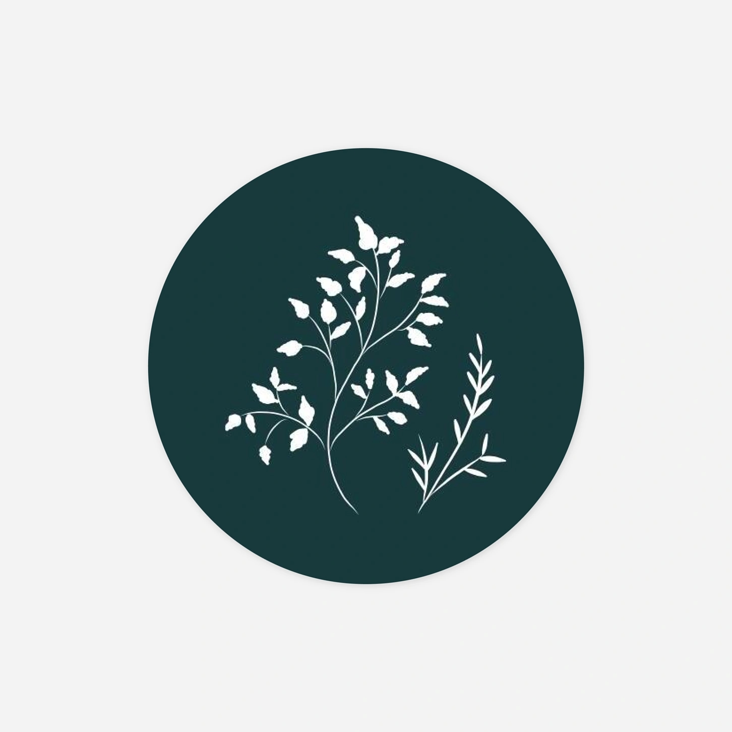 Étiquette cadeau Noël Brins d'hiver