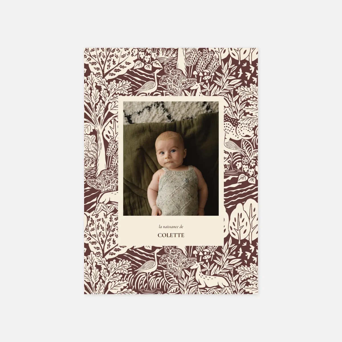 Faire-part naissance Bosquet