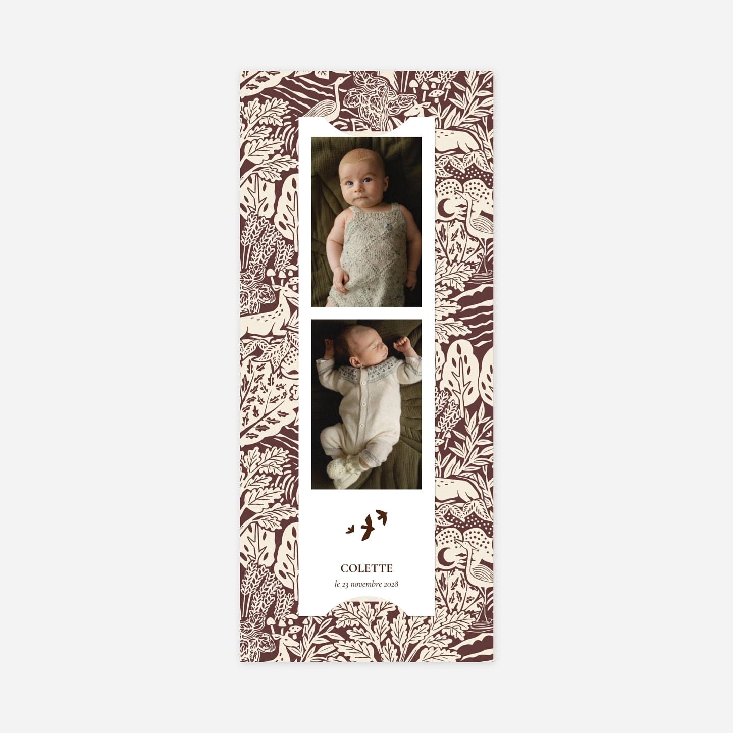 Faire-part naissance Bosquet