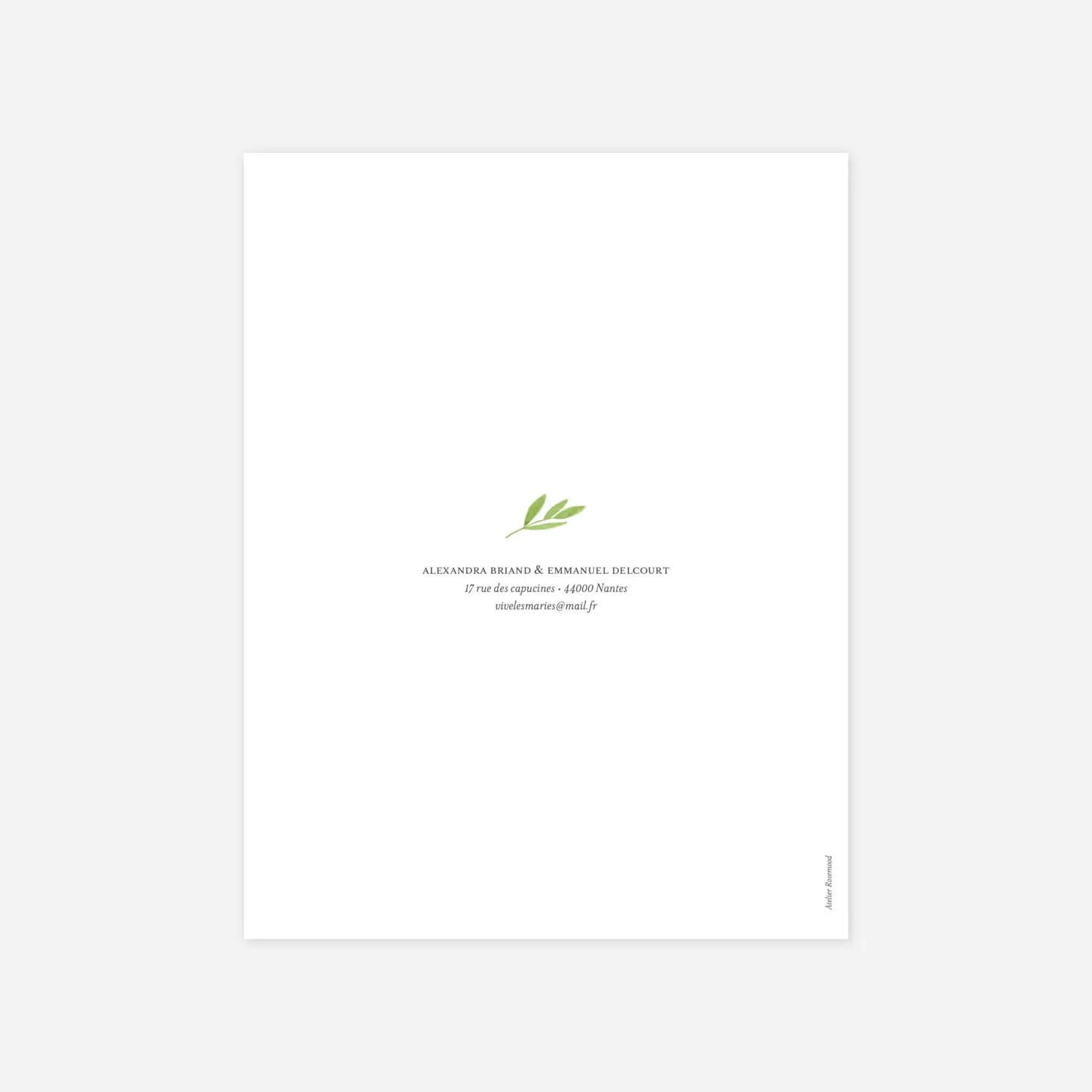 Faire-part mariage Bucolique