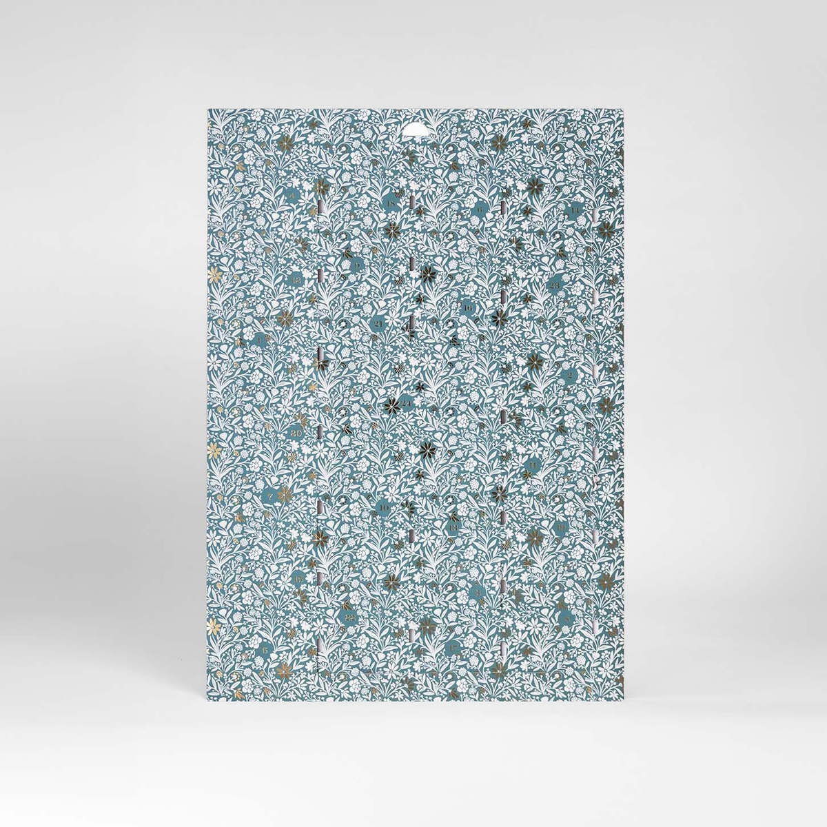 Calendrier de l'Avent Mille fleurs doré à chaud