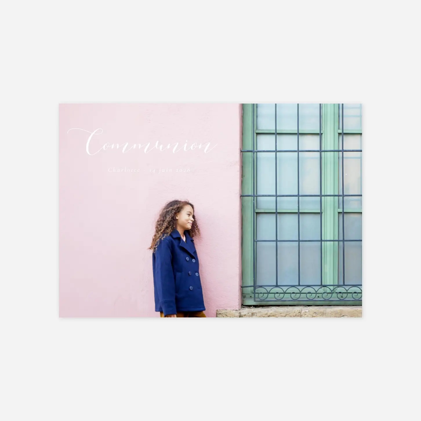 Invitation communion Calligraphie