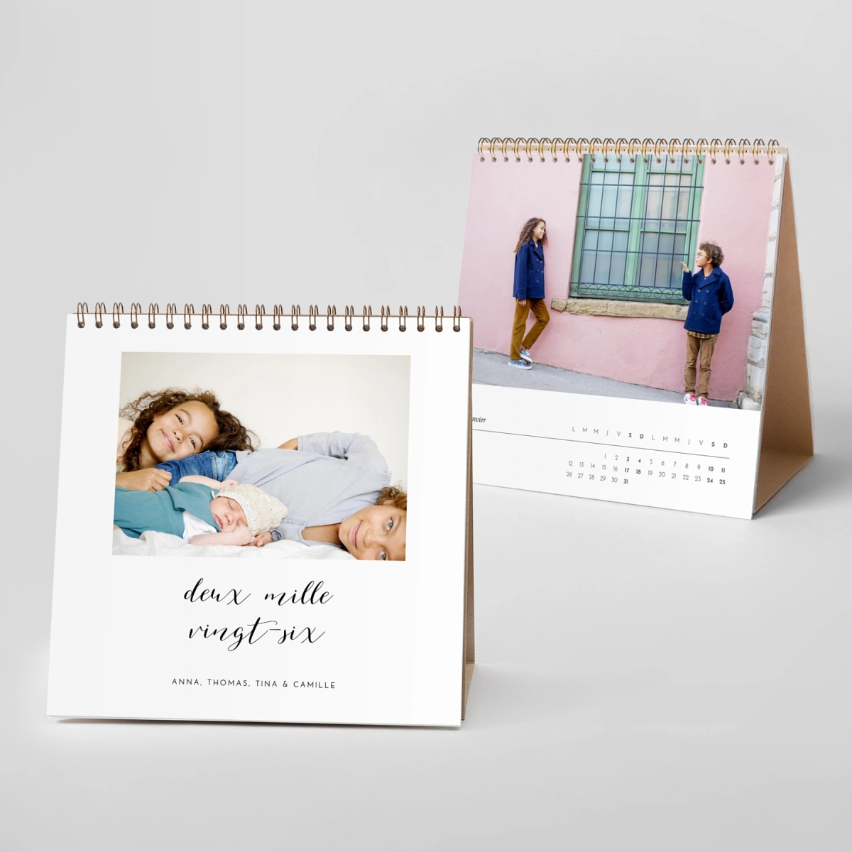 Calendrier photo chevalet Calligraphie