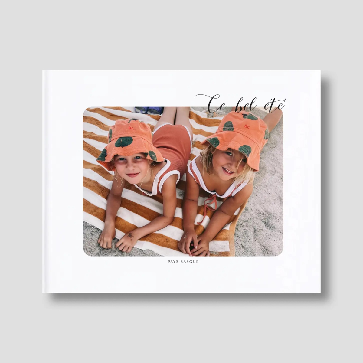 Album photo ouverture à plat Calligraphie