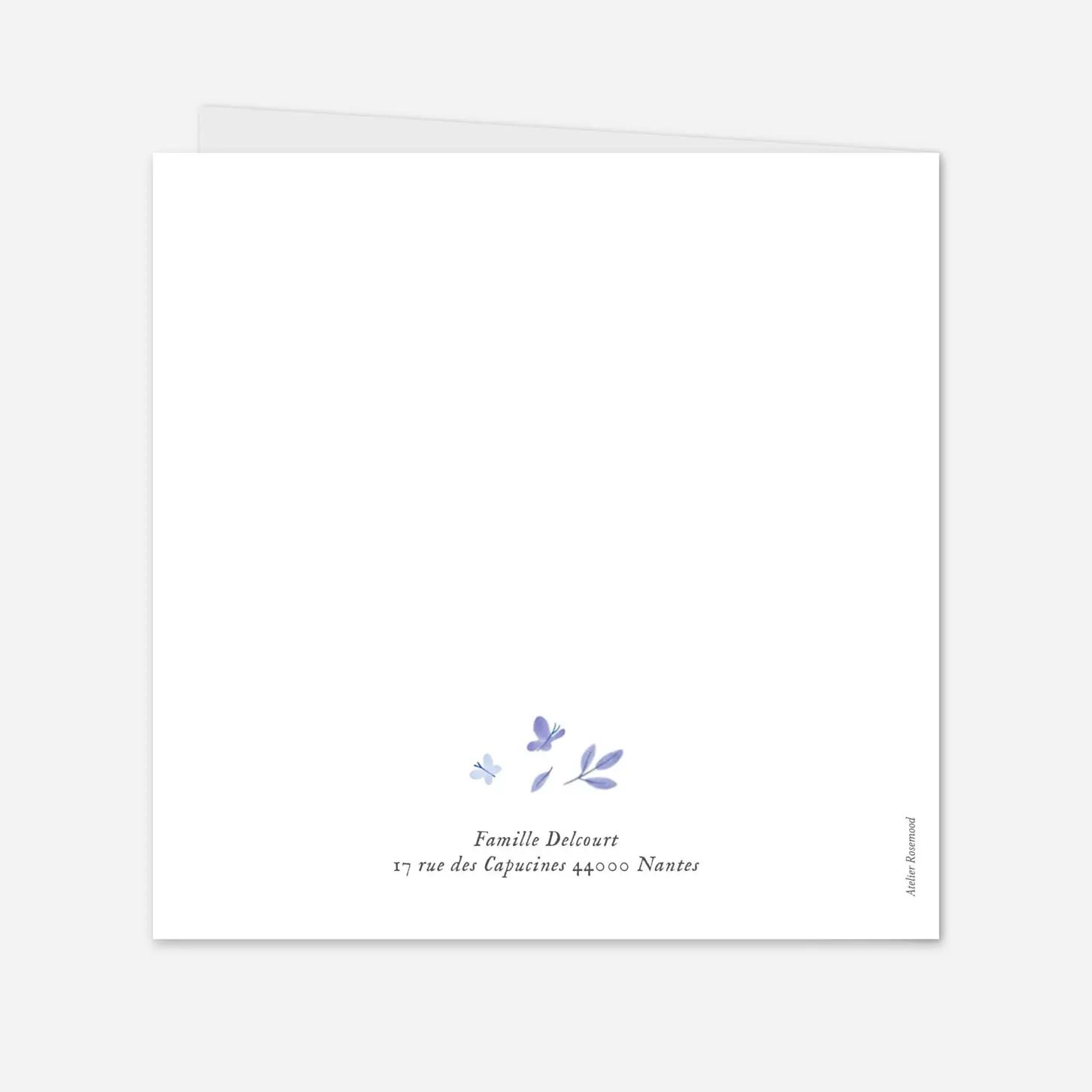 Faire-part naissance Comptine des animaux