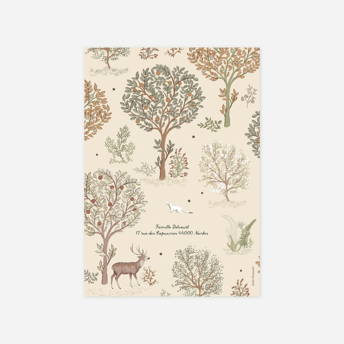 Carte de voeux Conte de Noël