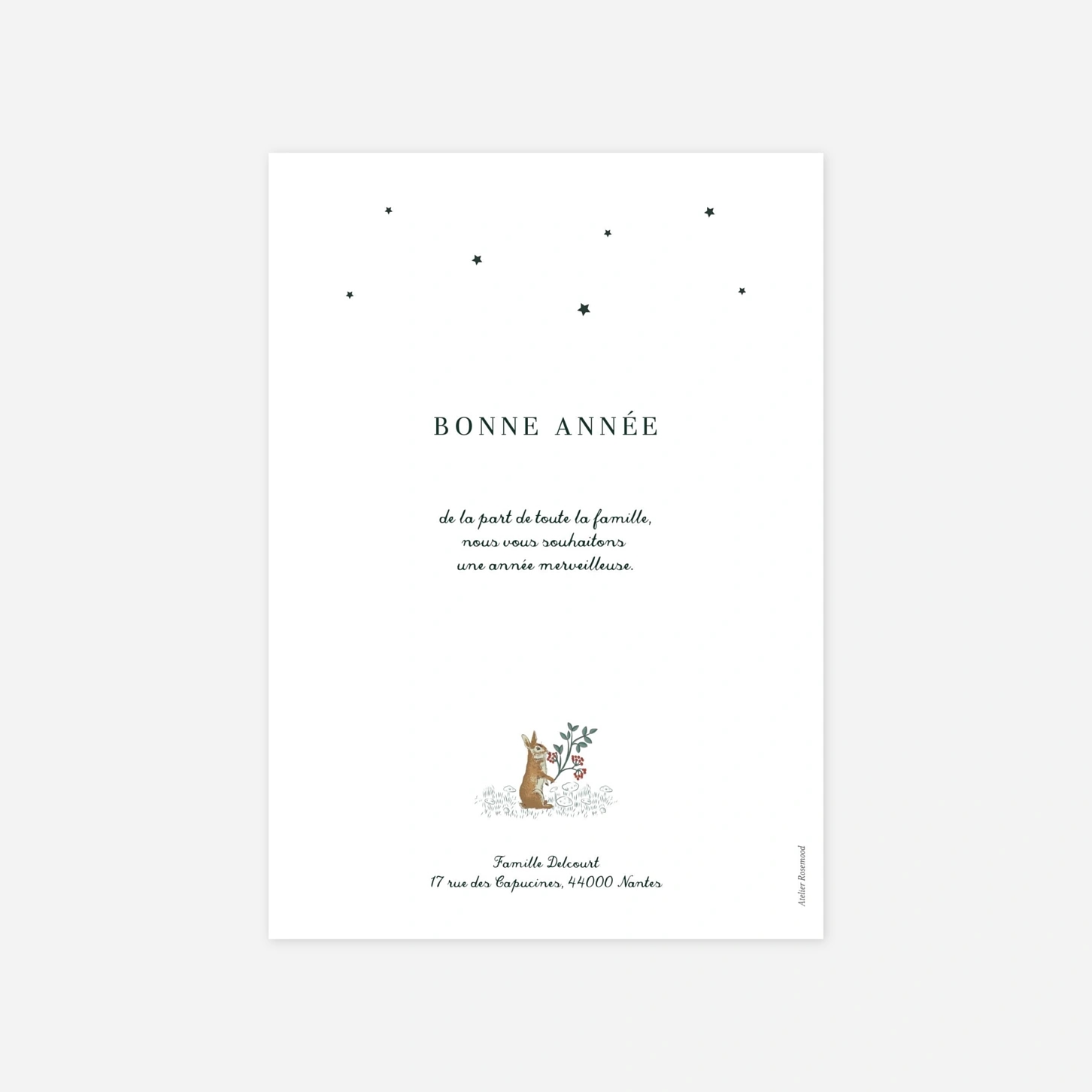 Carte de voeux Joli Conte de Noël