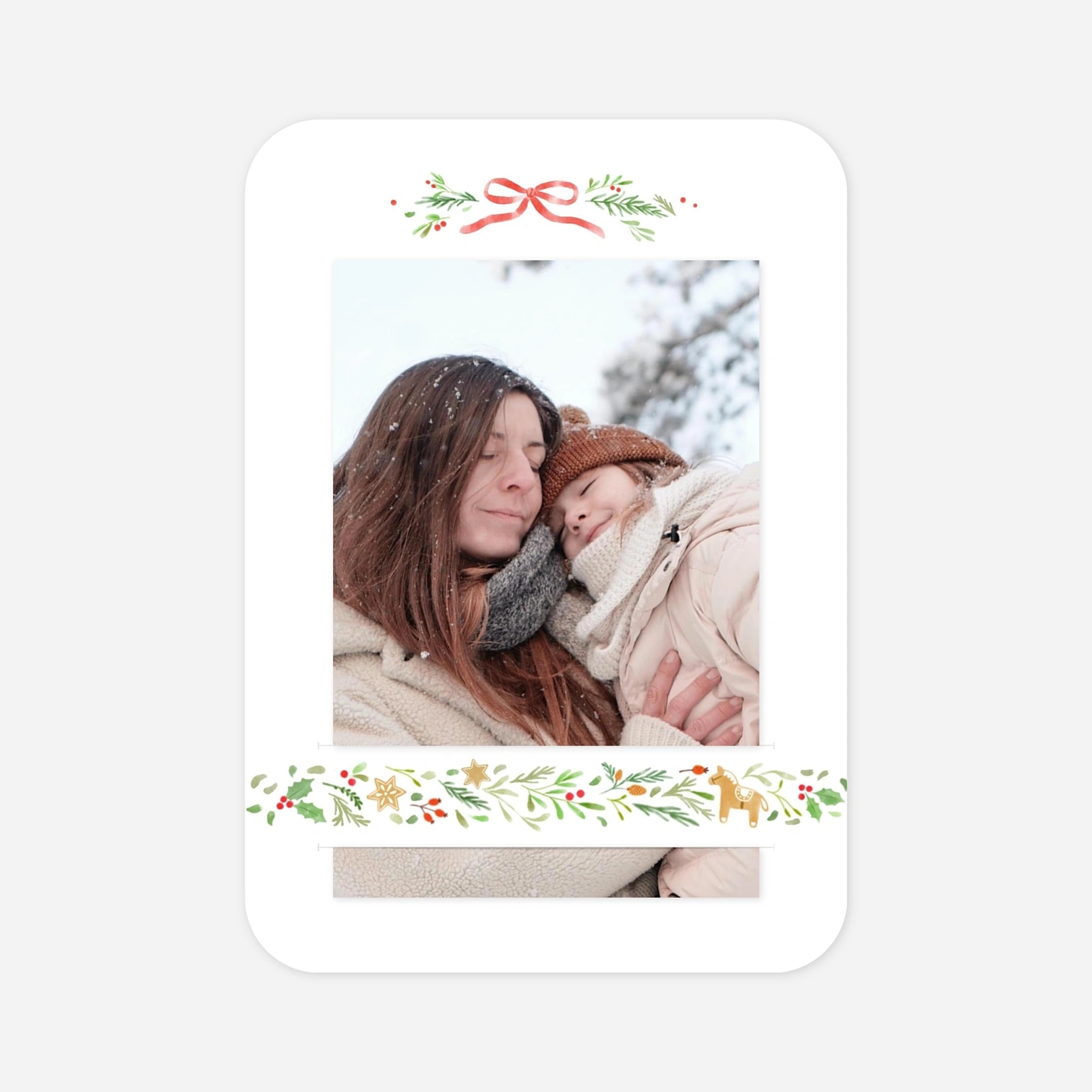 Carte de voeux Christmas cottage