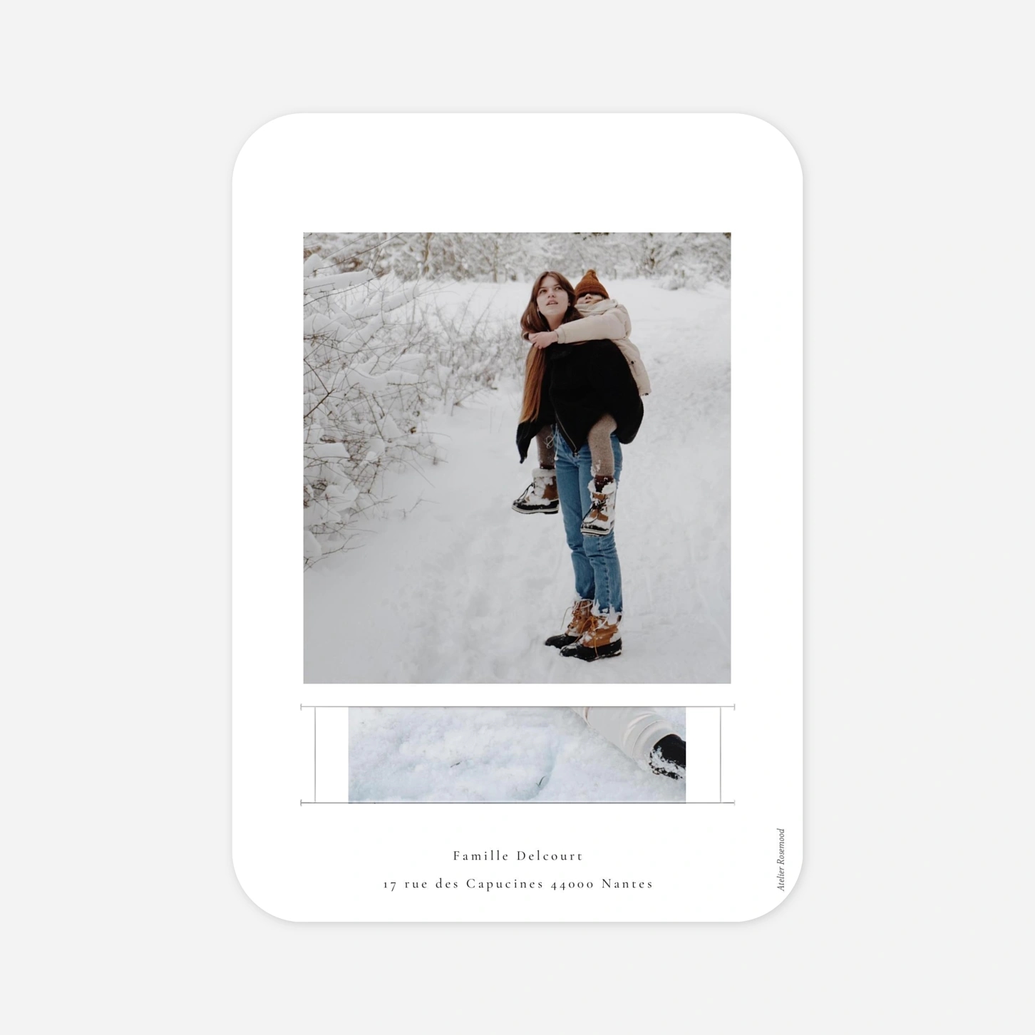 Carte de voeux Christmas cottage