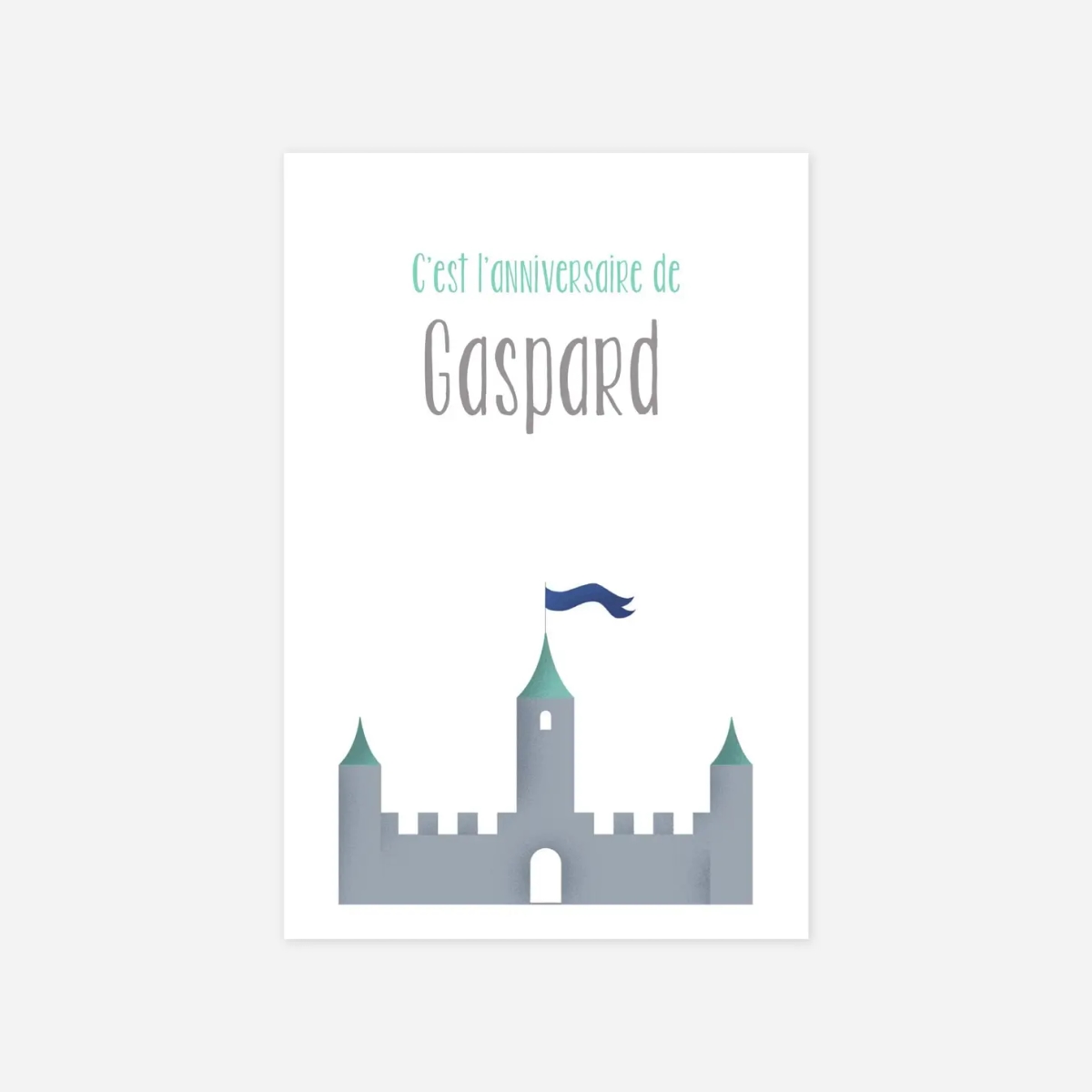 invitation anniversaire enfant Château fort