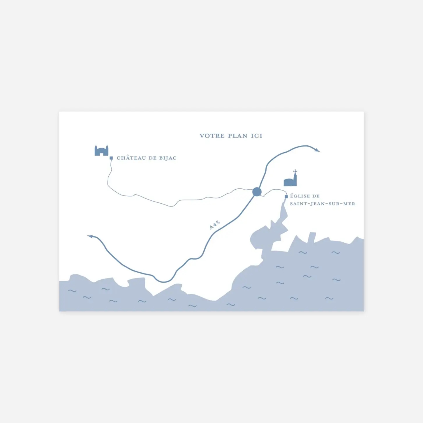 Carton d'invitation Chic liseré