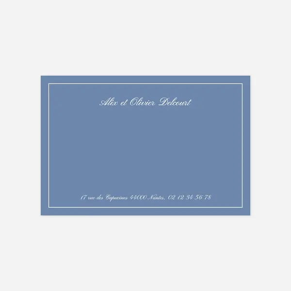 Merci classique liseré paysage