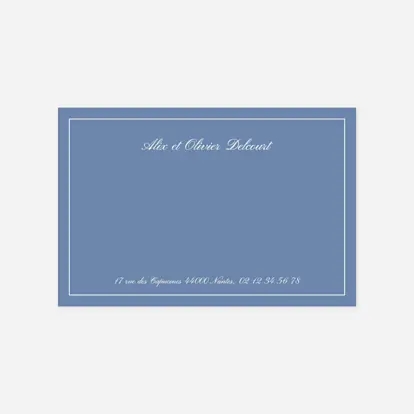 Merci classique liseré paysage