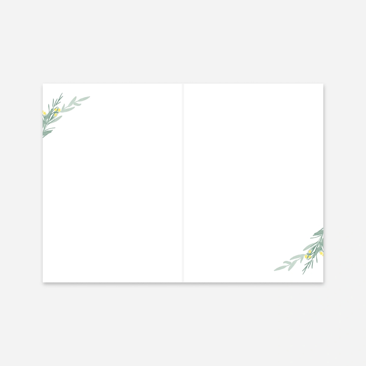 Livret de messe mariage Couronne d'eucalyptus