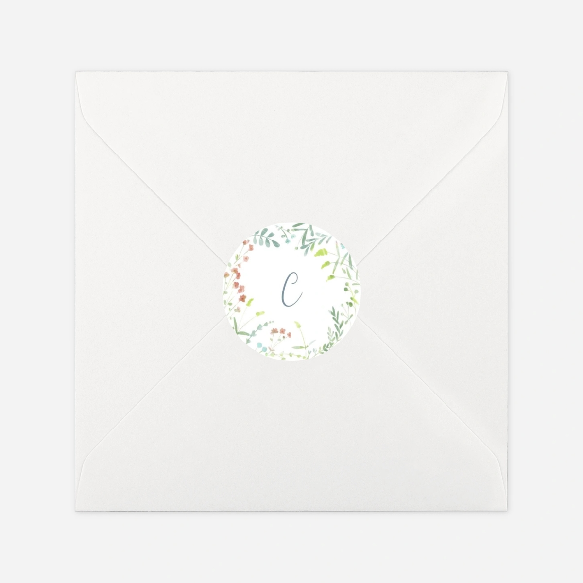 Stickers naissance Couronne florale