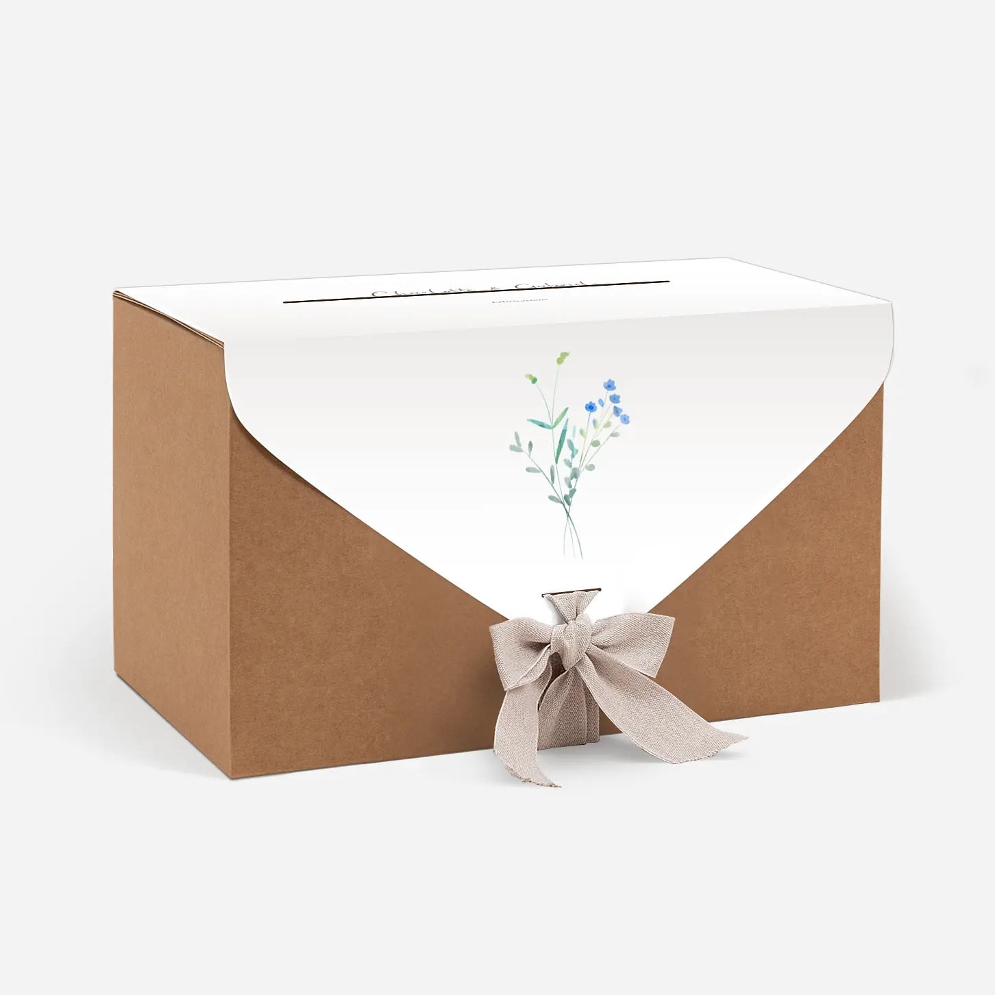 Urne Mariage Couronne florale