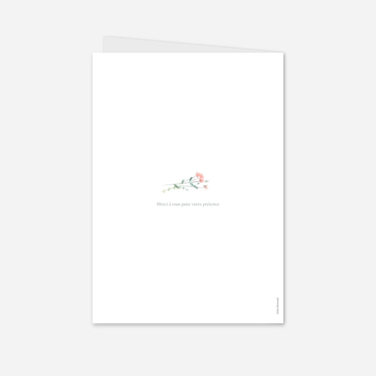 Livret de messe baptême Couronne florale II