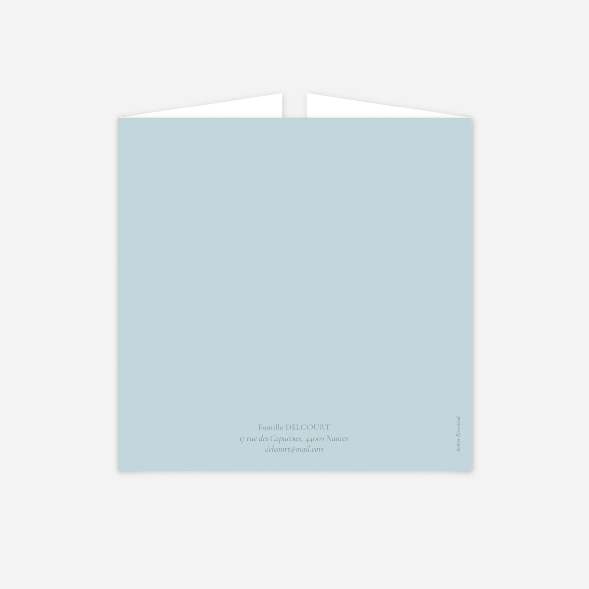 Faire-part baptême Couronne florale III