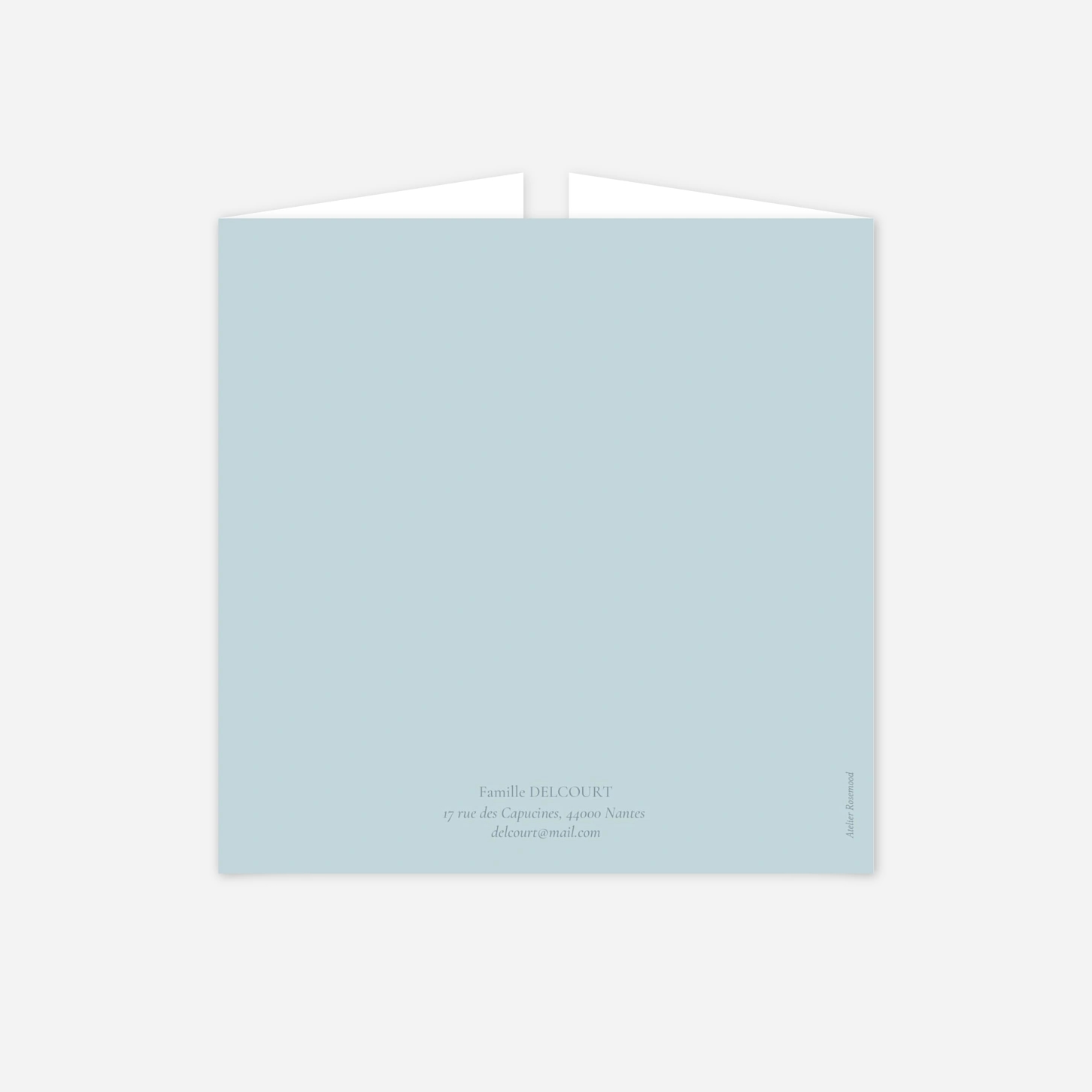 Faire-part baptême Couronne florale III