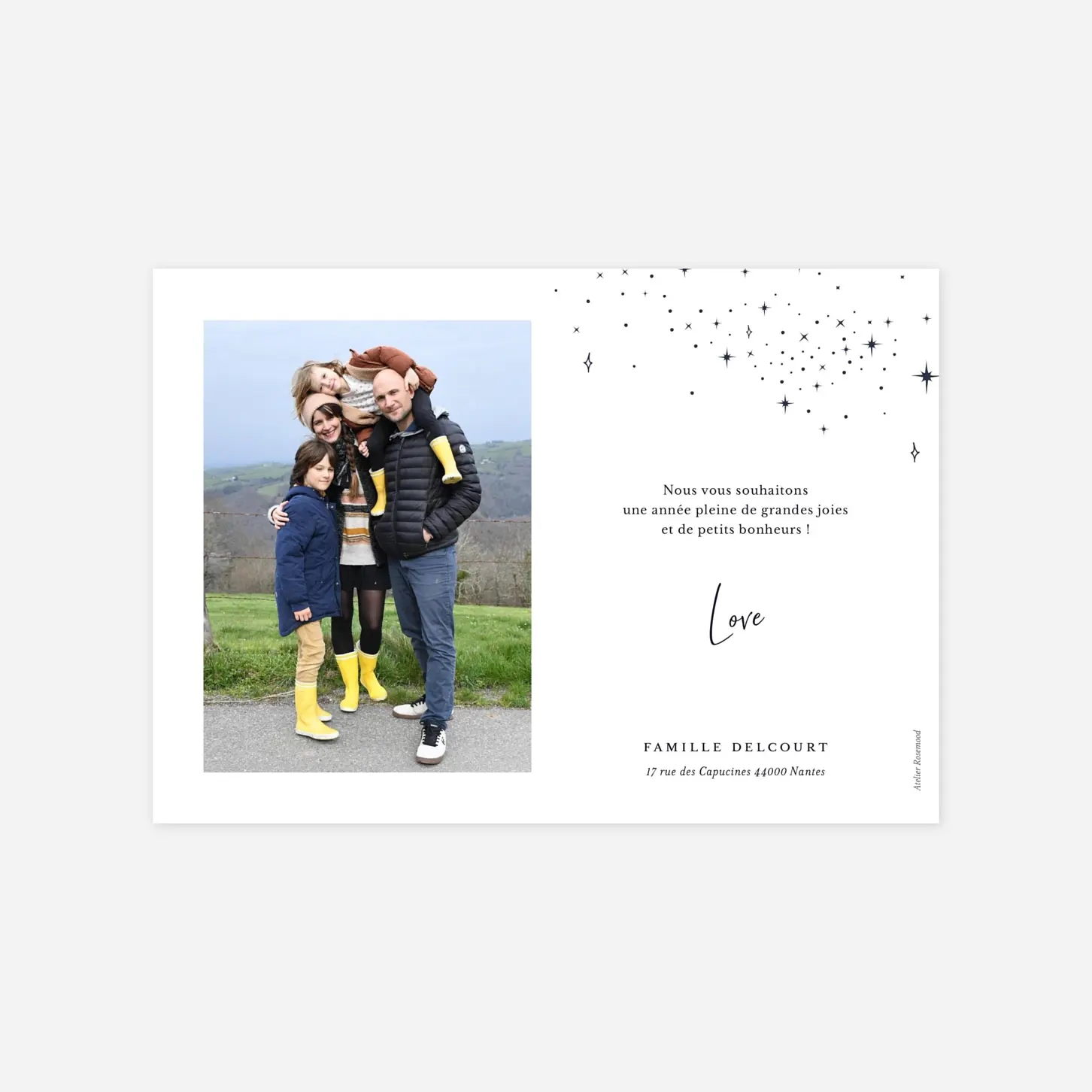 Carte de voeux Constellation