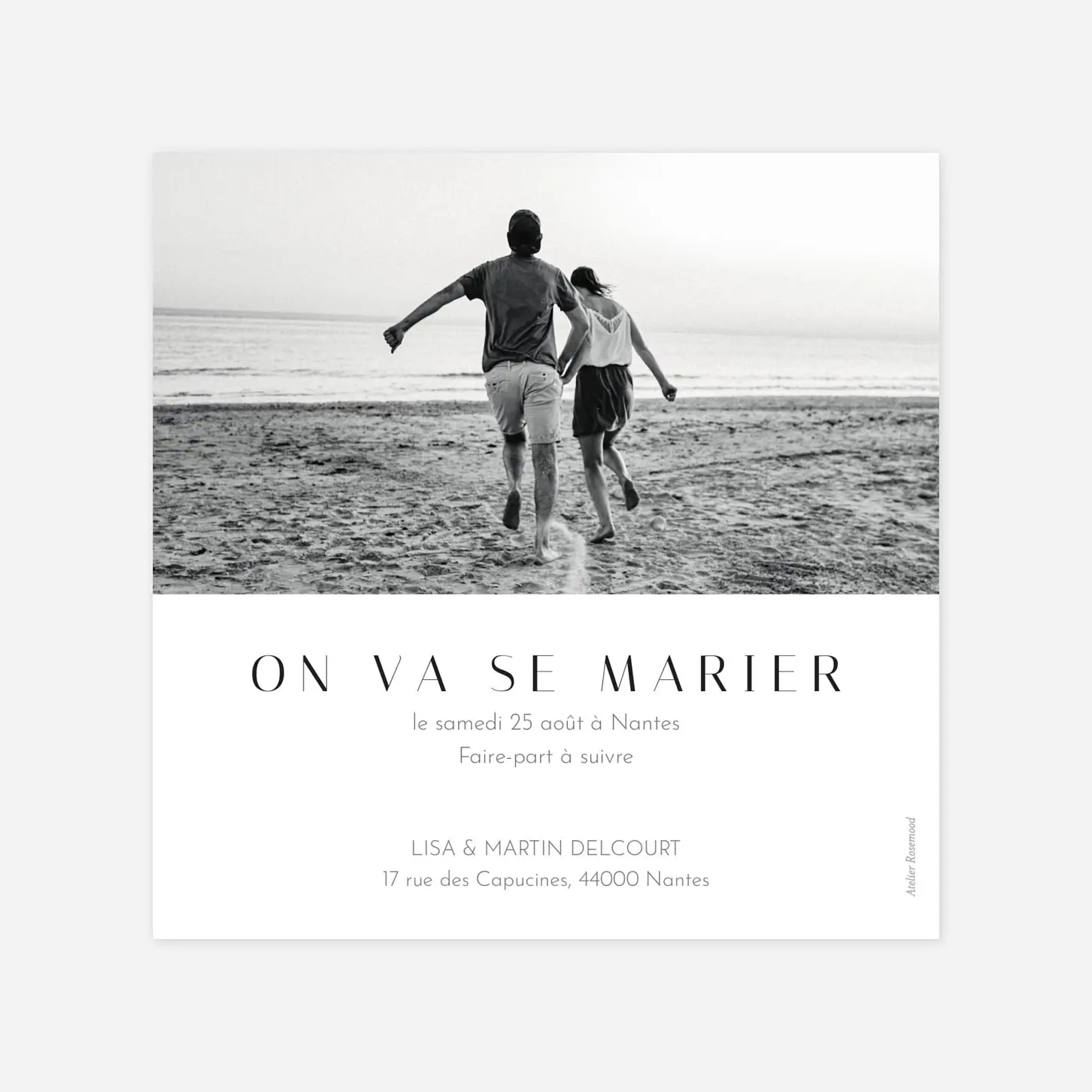 Save the date Cœur d'or