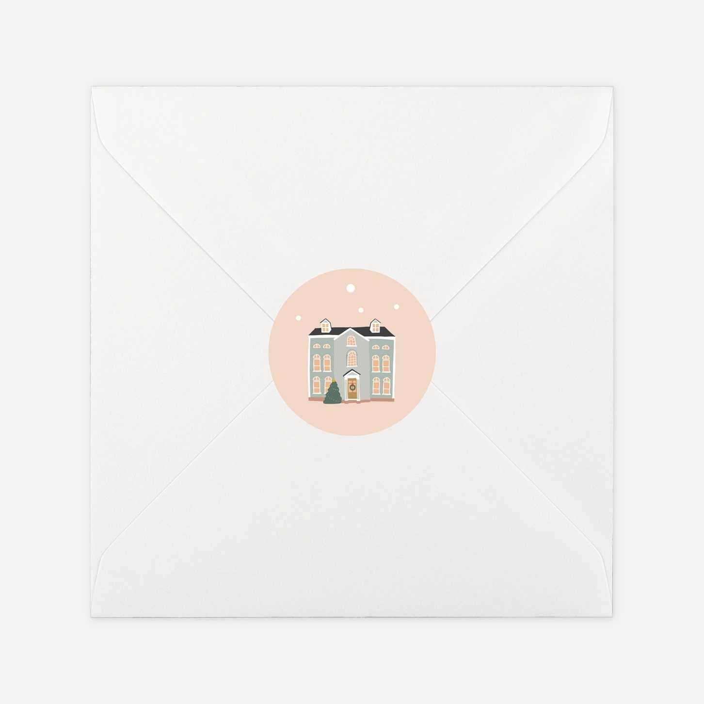 Étiquette cadeau Noël Cottage